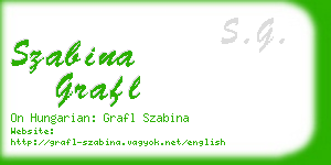 szabina grafl business card